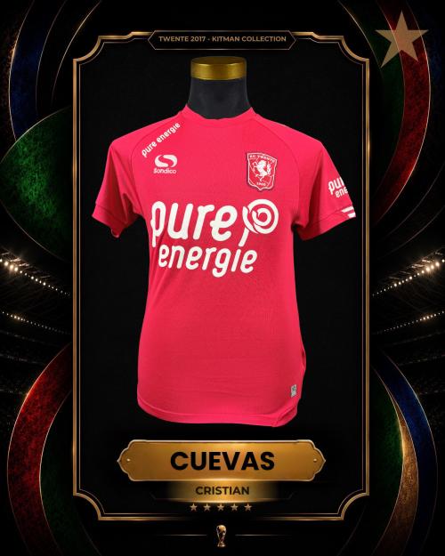 15   -  CRISTIAN CUEVAS #15 | 2017/18 TWENTE | MATCH WORN | KITMAN COLLECTION
