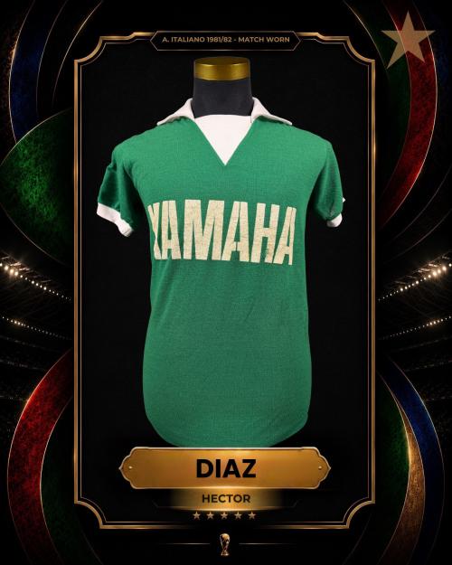 152   -  HÉCTOR DÍAZ #3 | 1981/82 AUDAX ITALIANO | MATCH WORN | GIFTED | PLAYER COLLECTION