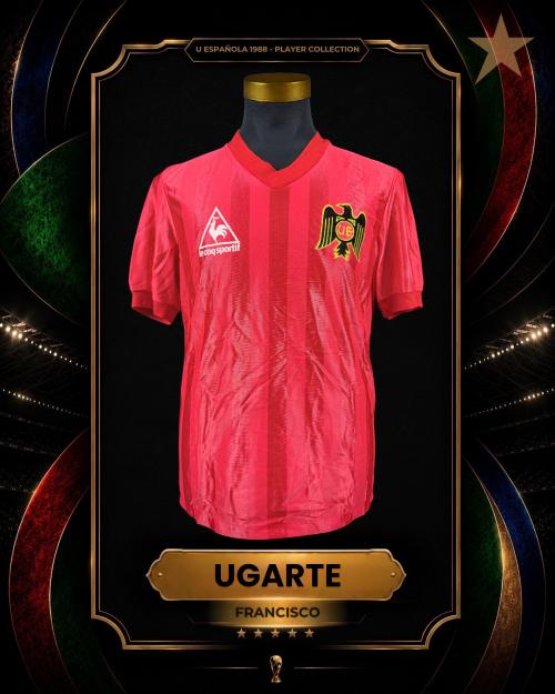 158   -  FRANCISCO UGARTE #10 | 1987 UNIÓN ESPAÑOLA | GAME WORN vs SAN LUIS | PLAYER COLLECTION