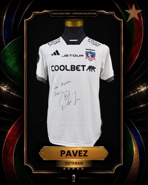 165   -  ESTEBAN PÁVEZ #8 | 2024 COLO-COLO | MATCH ISSUED | SIGNED | KITMAN COLLECTION