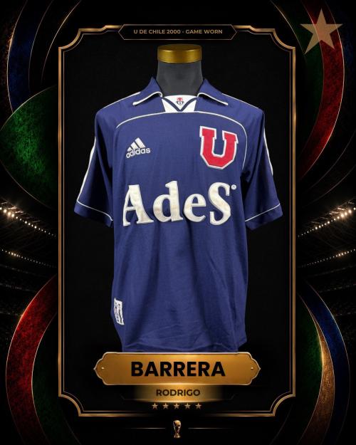 169   -  RODRIGO BARRERA #11 | 2000 U DE CHILE | GAME WORN VS UNIVERSITARIO | SWAPPED | PLAYER COLLECTION