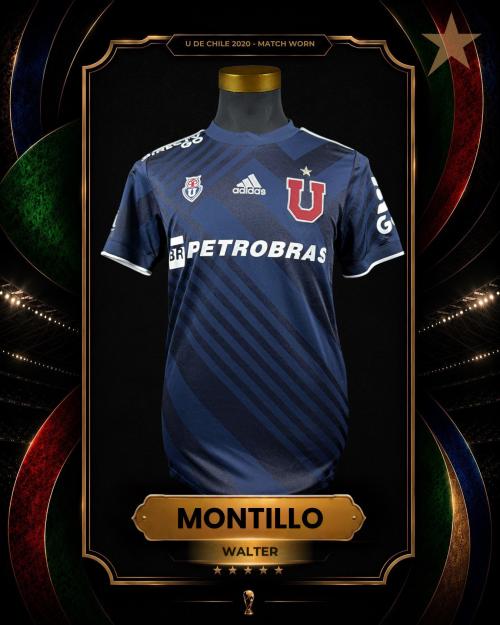 176   -  WALTER MONTILLO #10 | 2020 U DE CHILE  | LAST GAME WORN vs D.ANTOFAGASTA | SIGNED | PLAYER COLLECTION