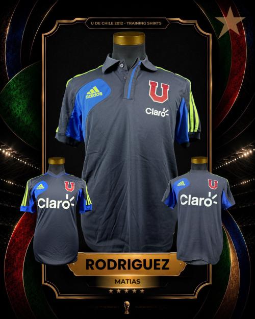 177   -  MATIAS RODRIGUEZ | 2012 U DE CHILE | MATCH WORN | 3 in 1 TRAINING FULL KIT