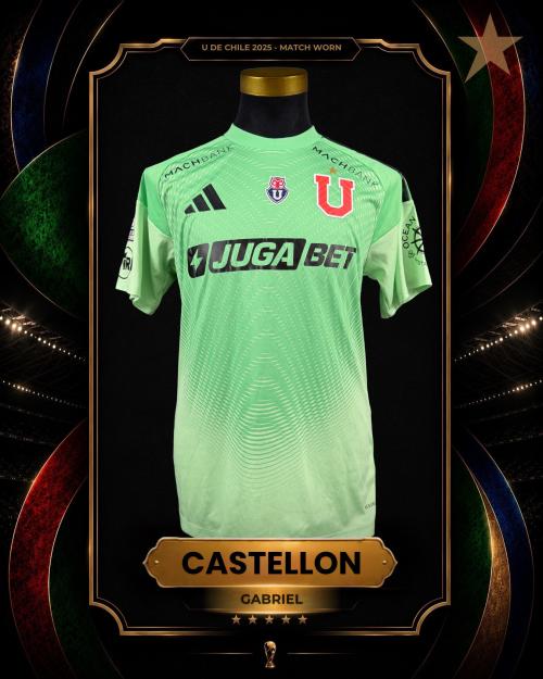 178   -  GABRIEL CASTELLÓN #25 | 2025 U DE CHILE | MATCH WORN | KITMAN COLLECTION