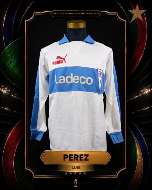 179   -  LUIS PÉREZ #7 | 1990 UNIVERSIDAD CATÓLICA | MATCH WORN | PLAYER COLLECTION