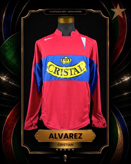 180   -  CRISTIAN ALVAREZ #2 | 2007 U CATÓLICA | MATCH WORN | PLAYER COLLECTION