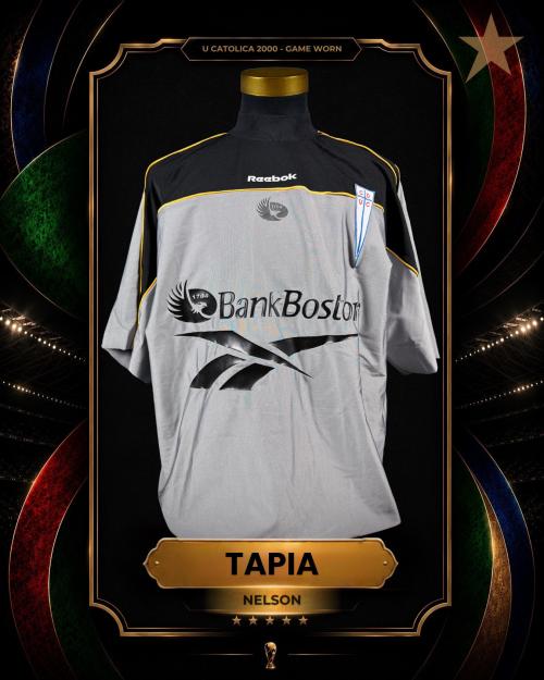 182   -  NELSON TAPIA #1 | 2000 UNIVERSIDAD CATÓLICA | GAME WORN VS U.DE CHILE | SWAPPED | PLAYER COLLECTION