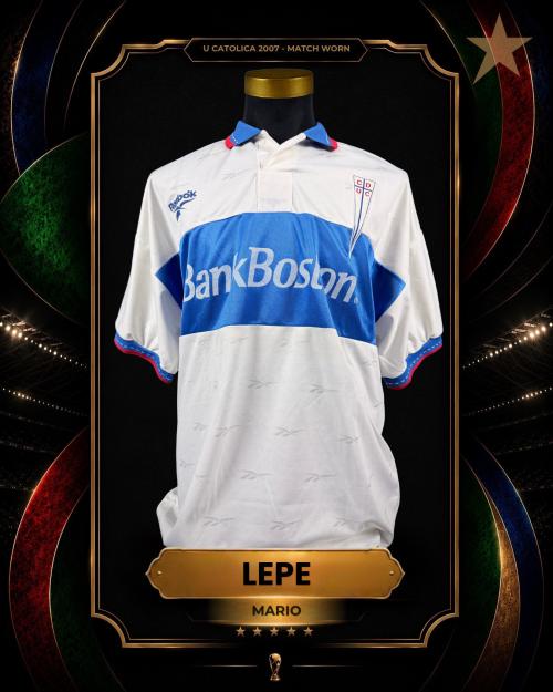 183   -  MARIO LEPE #6 | 2007 U CATÓLICA | MATCH WORN | PLAYER COLLECTION