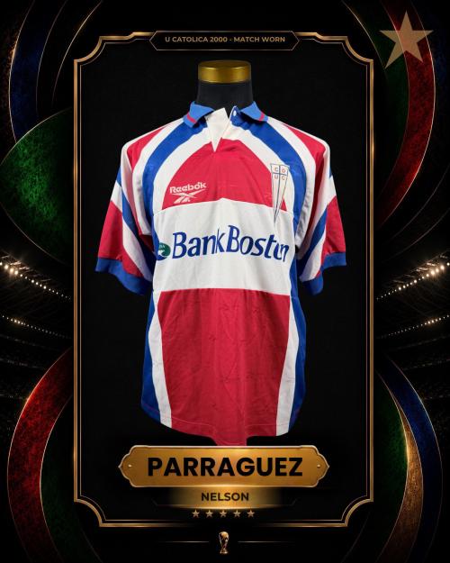184   -  NELSON PARRAGUEZ  #7 | 2000 U. CATOLICA | MATCH WORN