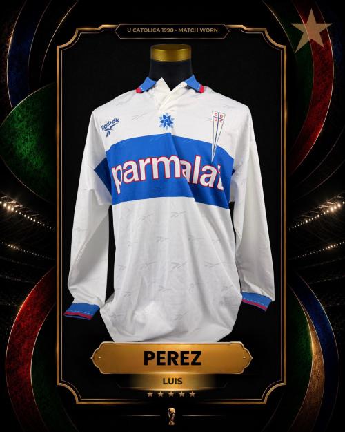 185   -  LUIS PÉREZ #17 | 1998 U. CATOLICA | MATCH WORN
