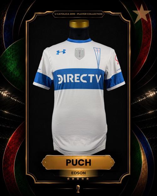 186   -  EDSON PUCH #10 | 2019 U CATOLICA | GAME WORN vs U DE CHILE | SWAPPED | PLAYER COLLECTION