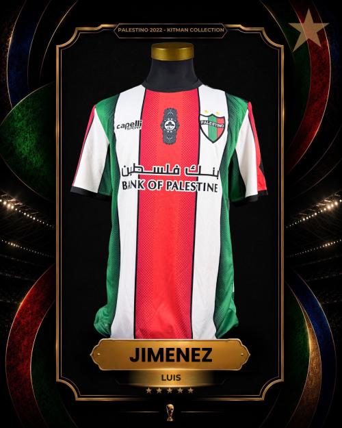 187   -  LUIS JIMENEZ #10 | 2022 PALESTINO | MATCH ISSUED | KITMAN COLLECTION
