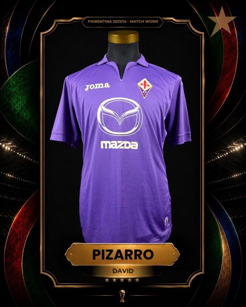 20   -  DAVID PIZARRO #7 | 2013/14 FIORENTINA | MATCH ISSUED | KITMAN COLLECTION