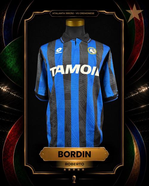 21   -  ROBERTO BORDIN  #4 | 1991/92 ATALANTA | GAME WORN vs CREMONESE | SWAPPED | PLAYER PROVENANCE