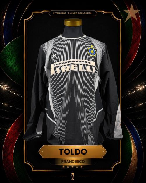 27   -  FRANCESCO TOLDO #1 | 2002 INTER UCL | GAME WORN VS NEWCASTLE | SWAPPED | PLAYER COLLECTION