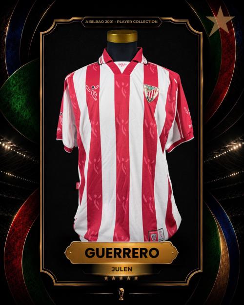 28   -  JULEN GUERRERO #8 | 2001 ATHLETIC BILBAO | GAME WORN VS NEWCASTLE | SWAPPED | PLAYER COLLECTION
