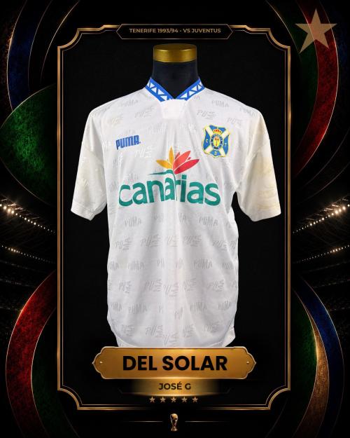 35   -  JOSÉ GUILLERMO DEL SOLAR #4 | 1993/94 TENERIFE | 1ST HALF  WORN vs JUVENTUS | PLAYER COLLECTION