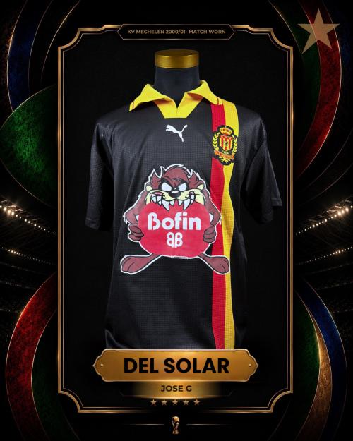 36   -  JOSÉ GUILLERMO DEL SOLAR #8 | 2000/01 KV MECHELEN | MATCH WORN | PLAYER COLLECTION