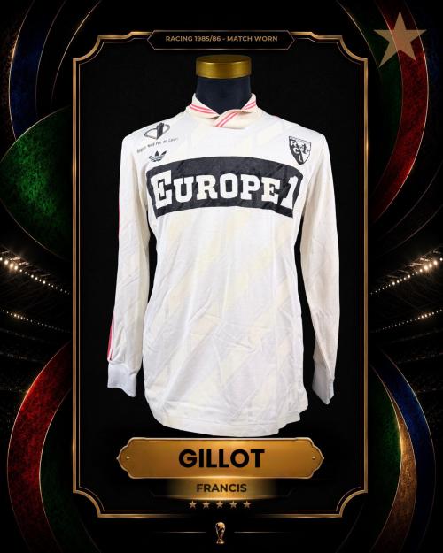 37   -  FRANCIS GILLOT #6 | 1985/86 RACING CLUB DE LENS | MATCH WORN | PLAYER PROVENANCE