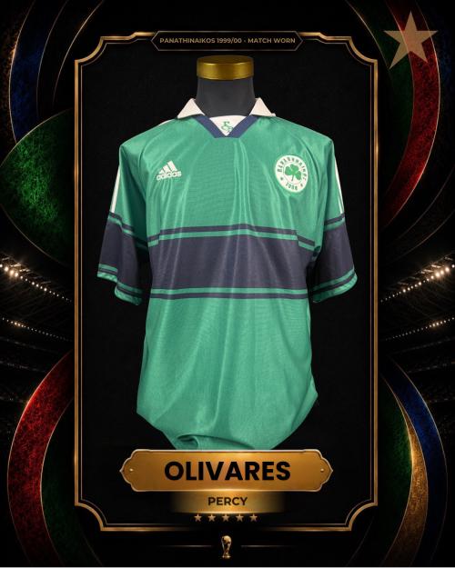 39   -  PERCY OLIVARES #3 | 1999/00 PANATHINAIKOS | MATCH WORN | PLAYER COLLECTION