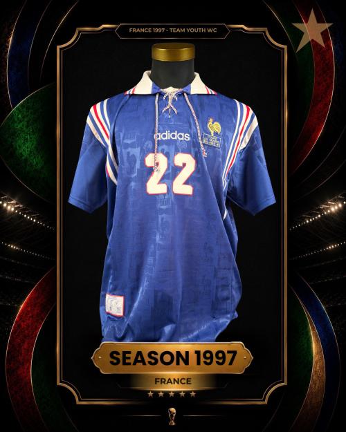 4   -  RICHARD TARDY #22 | 1997 FRANCE YOUTH WORLD CUP | GIFT | PROVENANCE