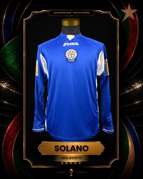 48   -  NOLBERTO SOLANO #7 | 2010 LEICESTER | MATCH WORN | PLAYER COLLECTION