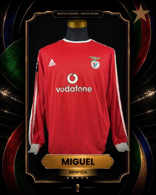 51   -  MIGUEL #23 | 2003/04 BENFICA UEFA CUP | GIFTED | PLAYER COLLECTION