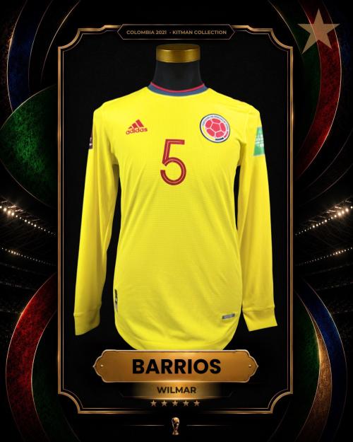 62   -  WILMAR BARRIOS  #5| 2020 COLOMBIA WCQ | GAME ISSUED vs CHILE | KITMAN COLLECTION