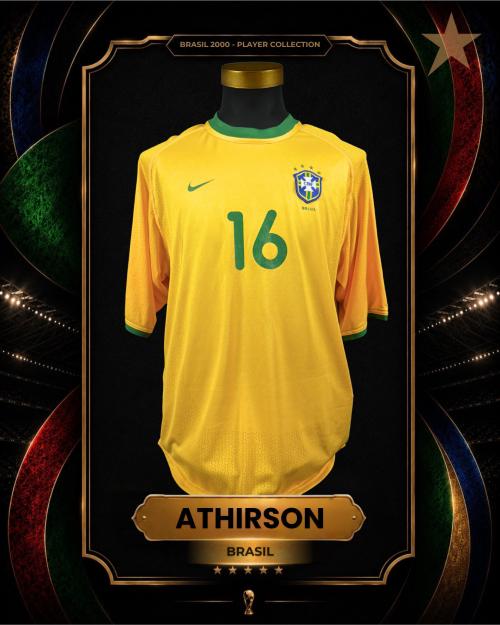 66   -  ATHIRSON #16 | 2000 BRAZIL WCQ | GAME ISSUED vs PERÚ | SWAPPED | PLAYER COLLECTION
