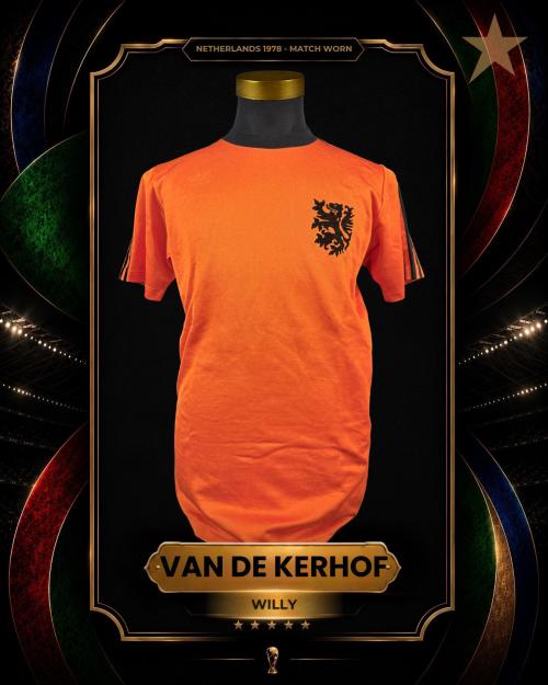7   -  WILLY VAN DE KERHOF #11 | 1978 NETHERLANDS | MATCH WORN