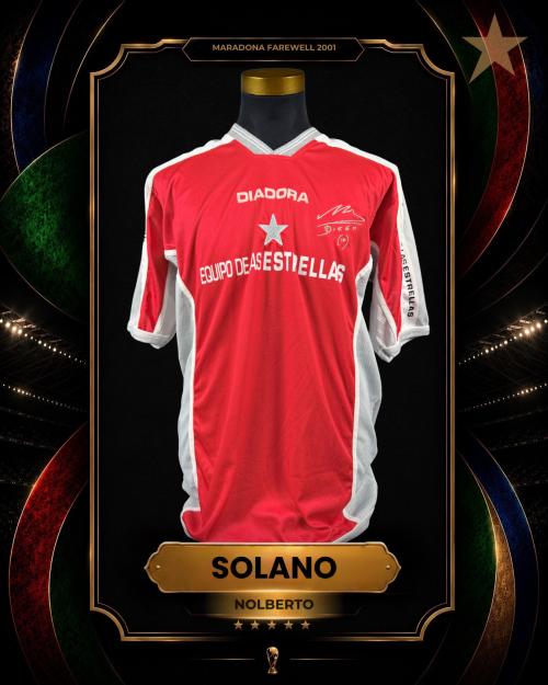 75   -  NOLBERTO SOLANO #4 | 2001 DIEGO MARADONA FAREWELL | LA PELOTA NO SE MANCHA  | EQUIPO DE LAS ESTRELLAS | | PLAYER COLLECTION