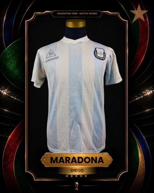 76   -  DIEGO MARADONA #10 | 1987/89 ARGENTINA | MATCH WORN