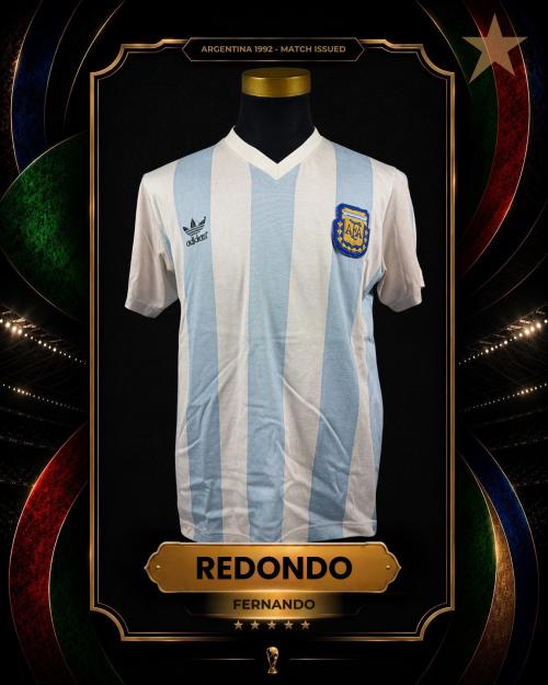 79   -  FERNANDO REDONDO #5 | 1992 ARGENTINA KING  FAHD | GAME WORN vs NIGERIA | PROVENANCE