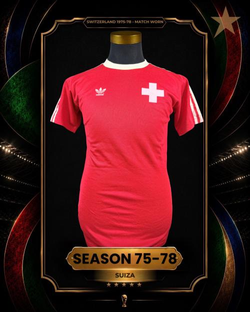 8   -  SWITZERLAND #15 | 1975/78 FRIENDLY | MATCH WORN
