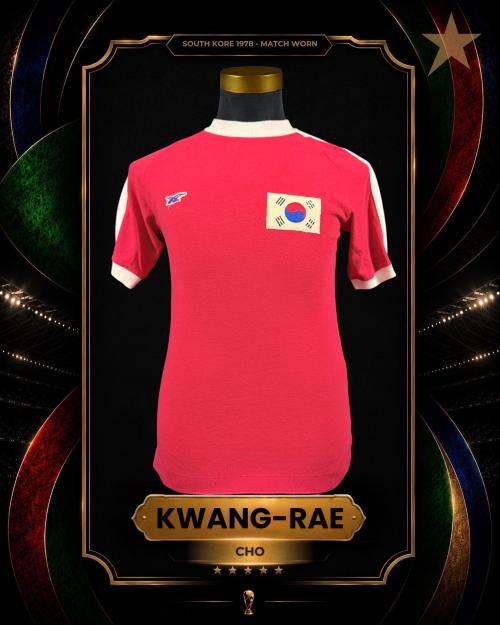 9   -  CHO KWANG-RAE #4 | 1978 SOUTH KOREA  ASIAN GAMES  | GAME ISSUED vs NORTH KOREA | PLAYER PROVENANCE