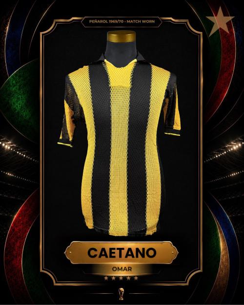98   -  OMAR CAETANO #6 | 1969/70 PEÑAROL INTERCONTINENTAL CHAMPIONS SUPERCUP| GAME WORN